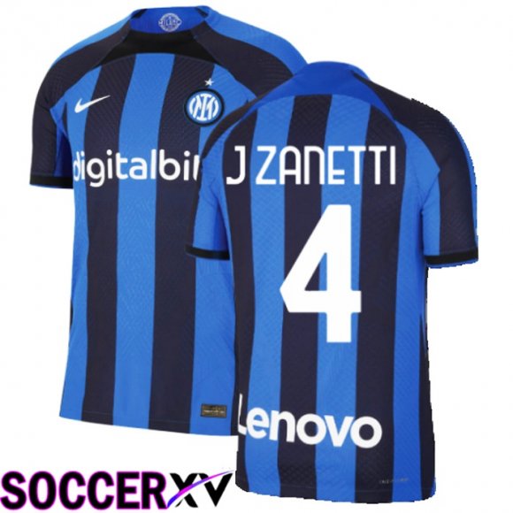 Inter Milan (J Zanetti 4) Home Jersey 2022/2023