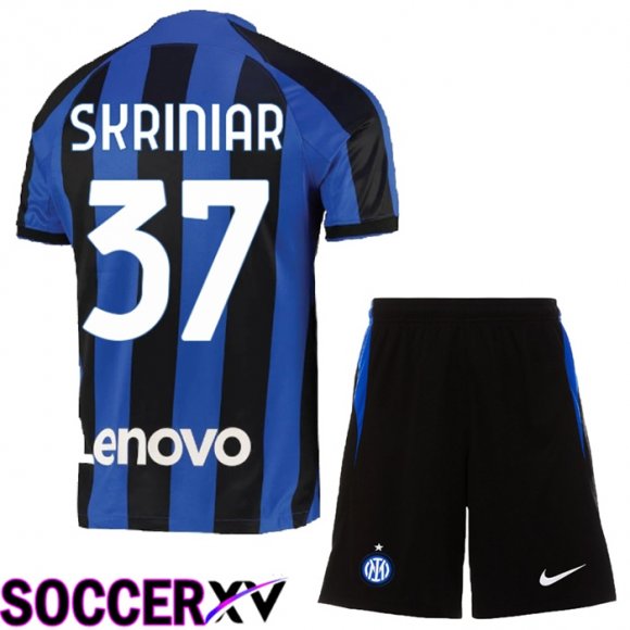 Inter Milan (Skriniar 37) Kids Home Jersey 2022/2023