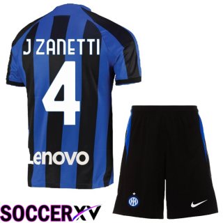 Inter Milan (J Zanetti 4) Kids Home Jersey 2022/2023