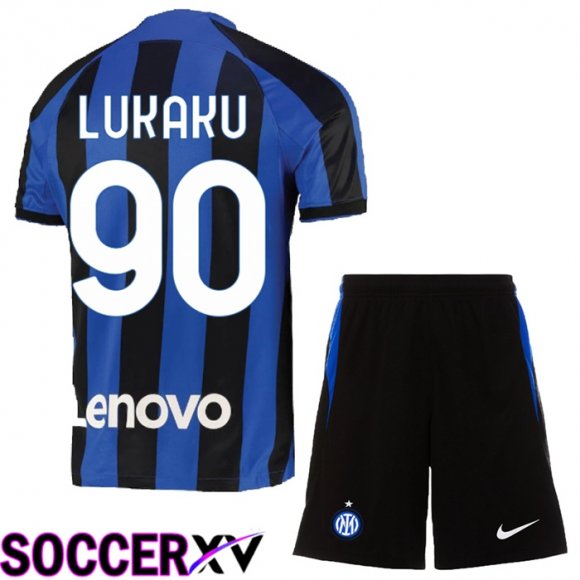 Inter Milan (Lukaku 90) Kids Home Jersey 2022/2023