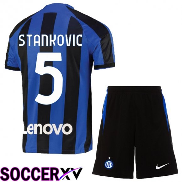 Inter Milan (Stankovic 5) Kids Home Jersey 2022/2023