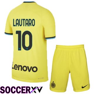 Inter Milan (Lautaro 10) Kids Third Jersey 2022/2023