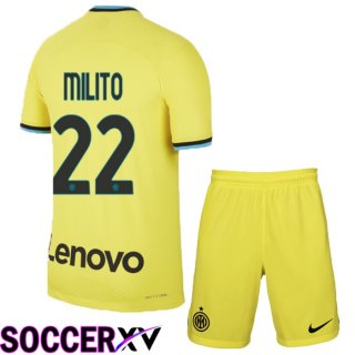 Inter Milan (Milito 22) Kids Third Jersey 2022/2023