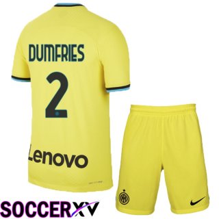 Inter Milan (Dumfries 2) Kids Third Jersey 2022/2023