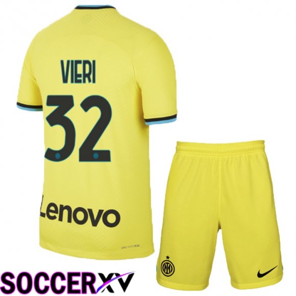 Inter Milan (Vieri 32) Kids Third Jersey 2022/2023