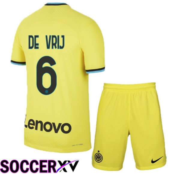 Inter Milan (De Vrij 6) Kids Third Jersey 2022/2023