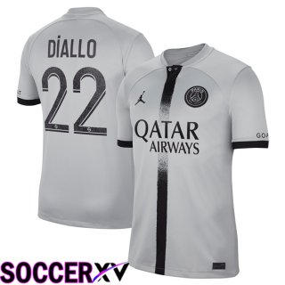 Paris Saint Germain (Diallo 22) Away Jersey 2022/2023