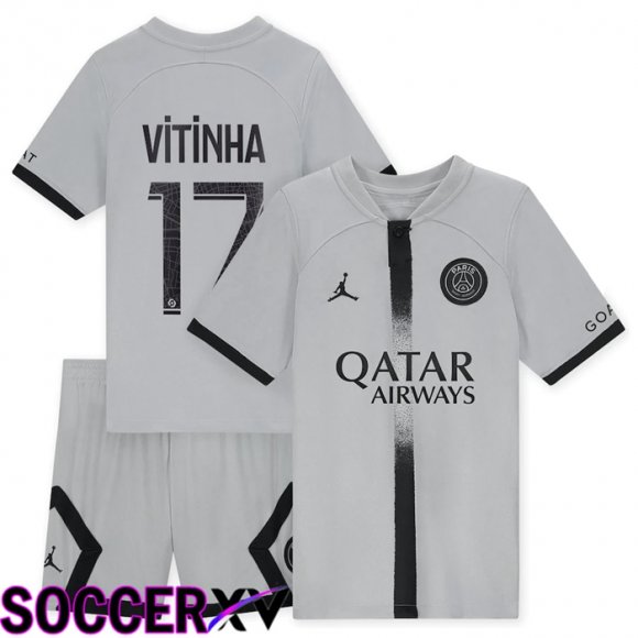 Paris Saint Germain (Vitinha 17) Kids Away Jersey 2022/2023