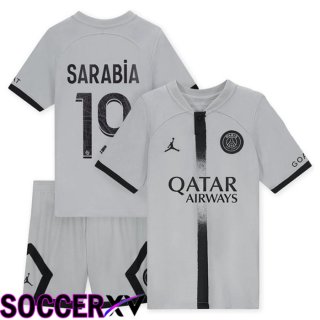 Paris Saint Germain (Sarabia 19) Kids Away Jersey 2022/2023