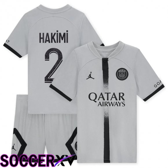 Paris Saint Germain (Hakimi 2) Kids Away Jersey 2022/2023