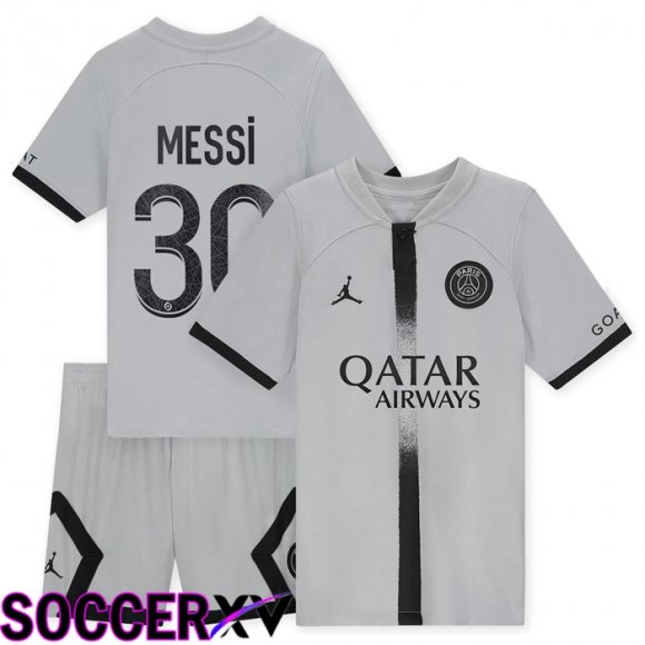 Paris Saint Germain (Messi 30) Kids Away Jersey 2022/2023