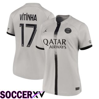 Paris Saint Germain (Vitinha 17) Womens Away Jersey 2022/2023