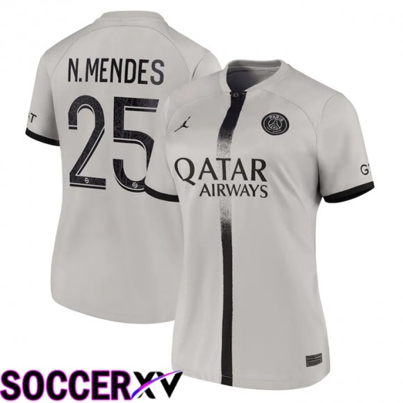 Paris Saint Germain (N.Mendes 25) Womens Away Jersey 2022/2023