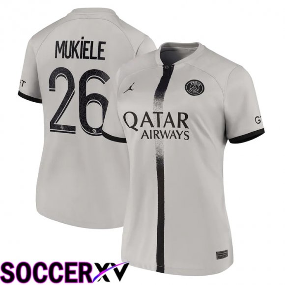 Paris Saint Germain (Mukiele 26) Womens Away Jersey 2022/2023