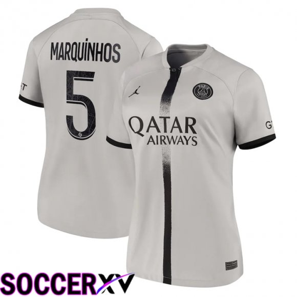 Paris Saint Germain (Marquinhos 5) Womens Away Jersey 2022/2023