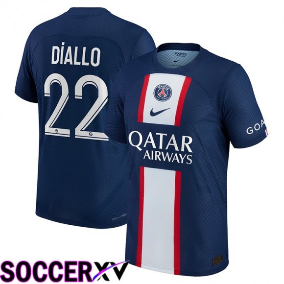 Paris Saint Germain (Diallo 22) Home Jersey 2022/2023