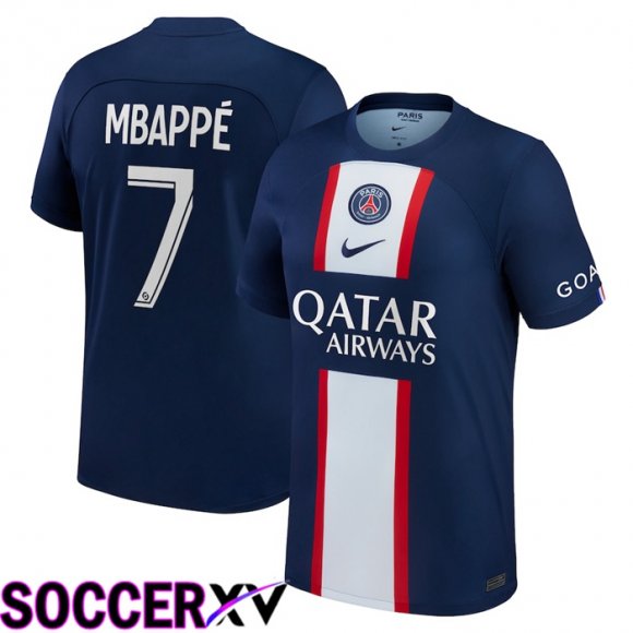 Paris Saint Germain (Mbappé 7) Home Jersey 2022/2023