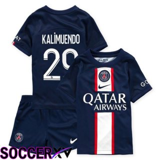 Paris Saint Germain (Kalimuendo 29) Kids Home Jersey 2022/2023