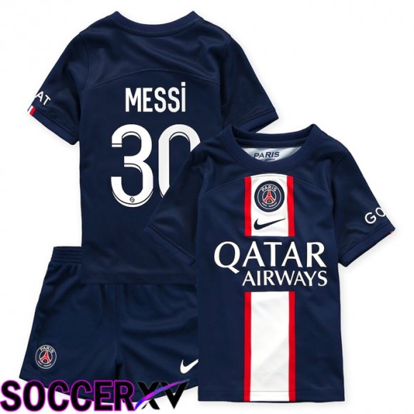 Paris Saint Germain (Messi 30) Kids Home Jersey 2022/2023