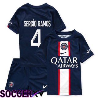 Paris Saint Germain (Sergio Ramos 4) Kids Home Jersey 2022/2023