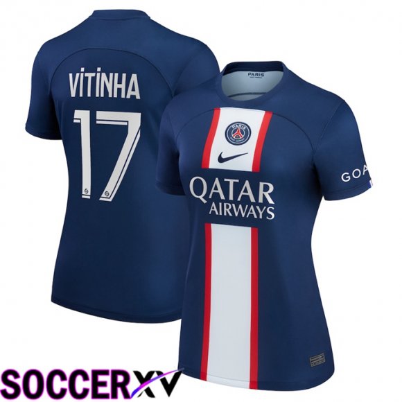 Paris Saint Germain (Vitinha 17) Womens Home Jersey 2022/2023