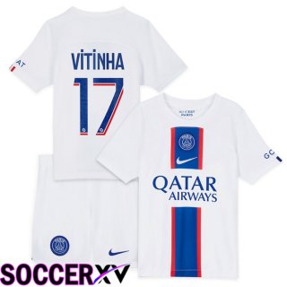 Paris Saint Germain (Vitinha 17) Kids Third Jersey 2022/2023