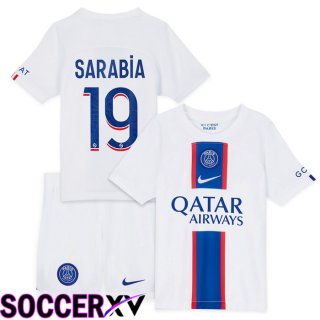 Paris Saint Germain (Sarabia 19) Kids Third Jersey 2022/2023