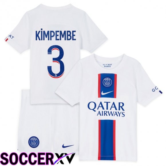 Paris Saint Germain (Kimpembe 3) Kids Third Jersey 2022/2023