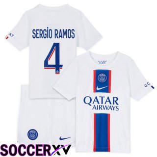 Paris Saint Germain (Sergio Ramos 4) Kids Third Jersey 2022/2023