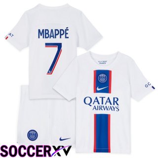 Paris Saint Germain (Mbappé 7) Kids Third Jersey 2022/2023