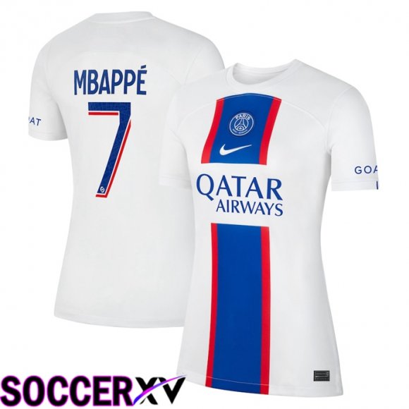 Paris Saint Germain (Mbappé 7) Womens Third Jersey 2022/2023