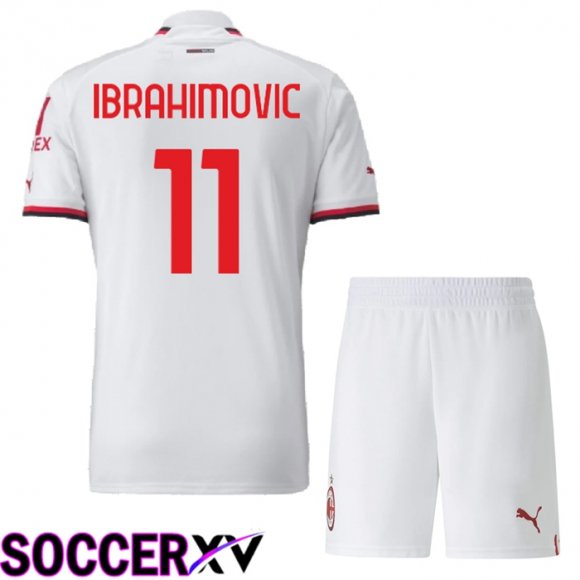 AC Milan (Ibrahimovic 11) Kids Away Jersey 2022/2023