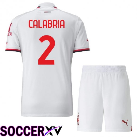 AC Milan (Calabria 2) Kids Away Jersey 2022/2023