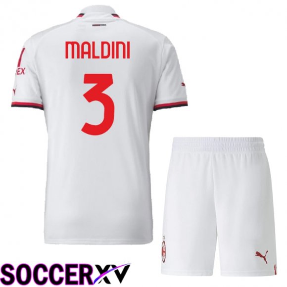 AC Milan (Maldini 3) Kids Away Jersey 2022/2023