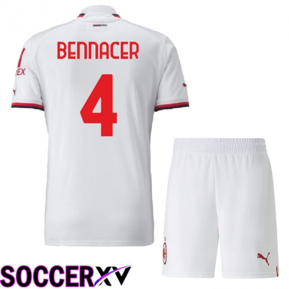 AC Milan (Bennacer 4) Kids Away Jersey 2022/2023