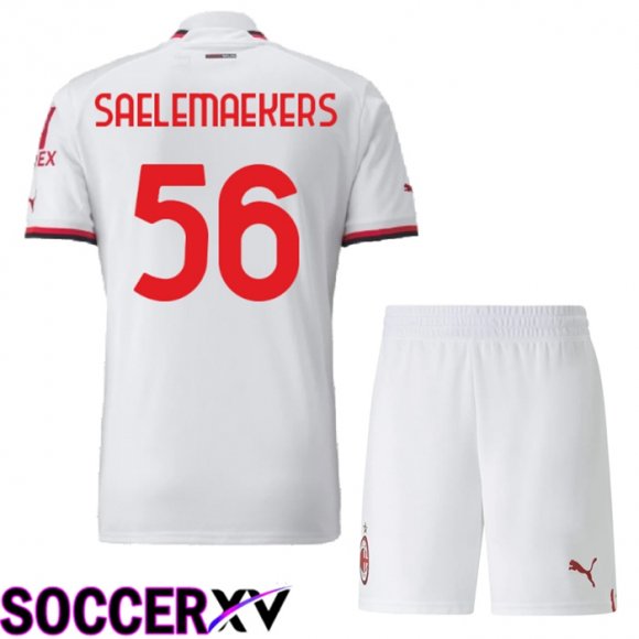 AC Milan (Saelemaekers 56) Kids Away Jersey 2022/2023