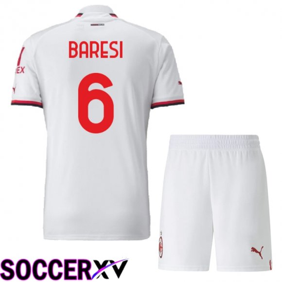 AC Milan (Baresi 6) Kids Away Jersey 2022/2023