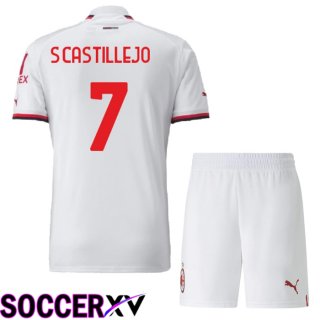 AC Milan (S.Castillejo 7) Kids Away Jersey 2022/2023