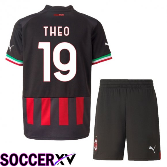 AC Milan (Theo 19) Kids Home Jersey 2022/2023