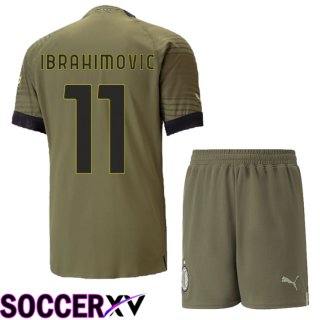 AC Milan (Ibrahimovic 11) Kids Third Jersey 2022/2023