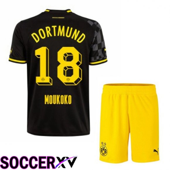 Borussia Dortmund (MOUKOKO 18) Kids Away Jersey 2022/2023