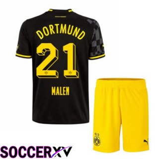 Borussia Dortmund (MALEN 21) Kids Away Jersey 2022/2023