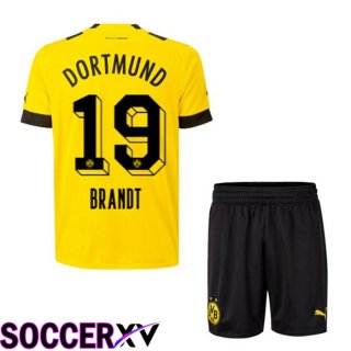 Borussia Dortmund (BRANDT 19) Kids Home Jersey 2022/2023