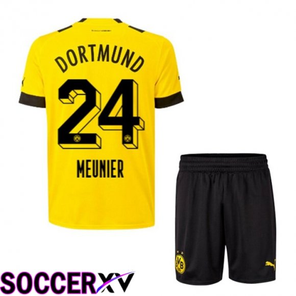 Borussia Dortmund (MEUNIER 24) Kids Home Jersey 2022/2023