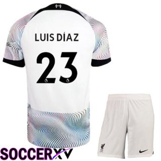 FC Liverpool（LUISDIAZ 23）Kids Away Jersey 2022/2023