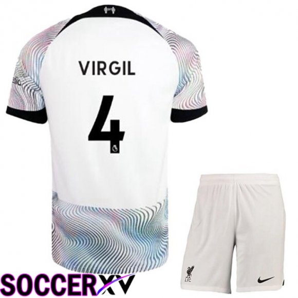 FC Liverpool（VIRGIL 4）Kids Away Jersey 2022/2023