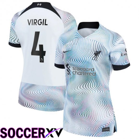 FC Liverpool（VIRGIL 4）Womens Away Jersey 2022/2023