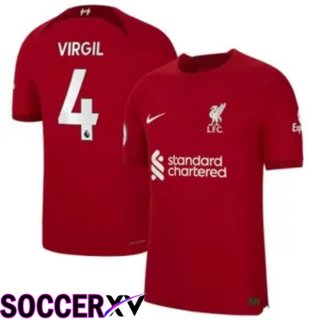 FC Liverpool（VIRGIL 4）Home Jersey 2022/2023