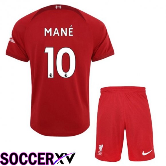 FC Liverpool（MANE 10）Kids Home Jersey 2022/2023