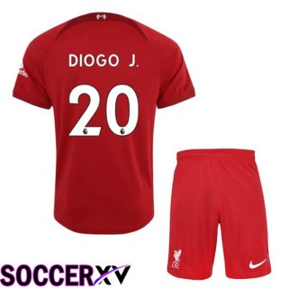 FC Liverpool（DIOGOJ 20）Kids Home Jersey 2022/2023